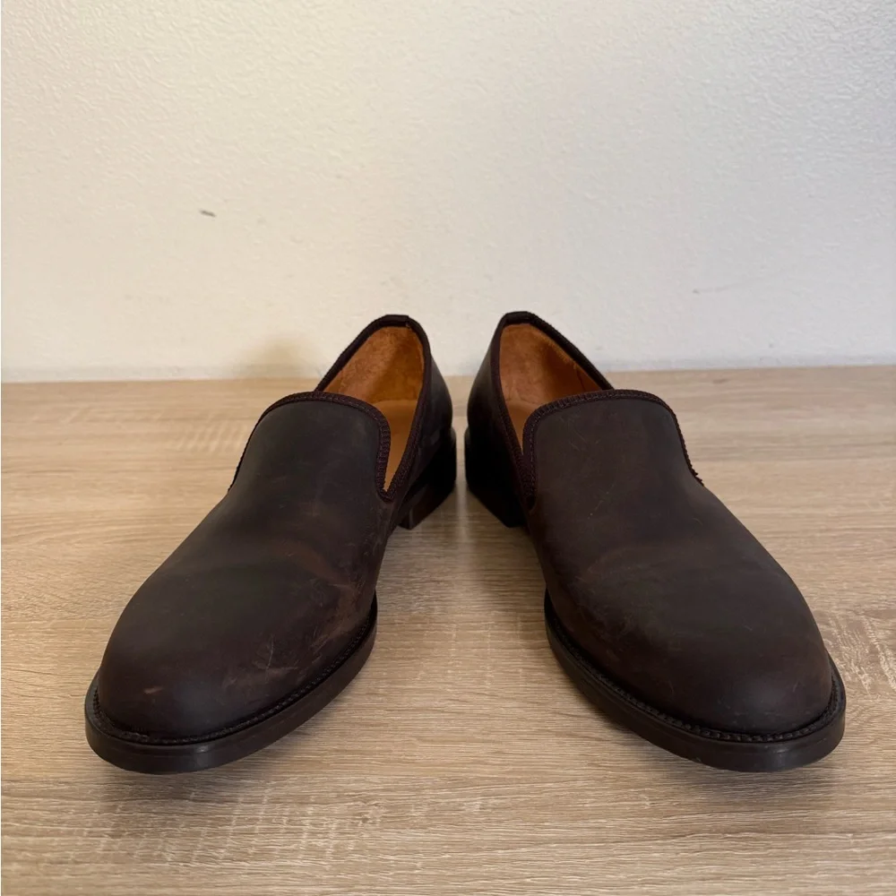 Duke + Dexter Bowler Brown Leather Loafers Men’s‎ Sz 11